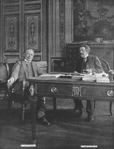 Les deux Grands Collaborateurs; M Lloyd George et M Aristide Briand 1916. Creator: Jean Clair-Guyot
