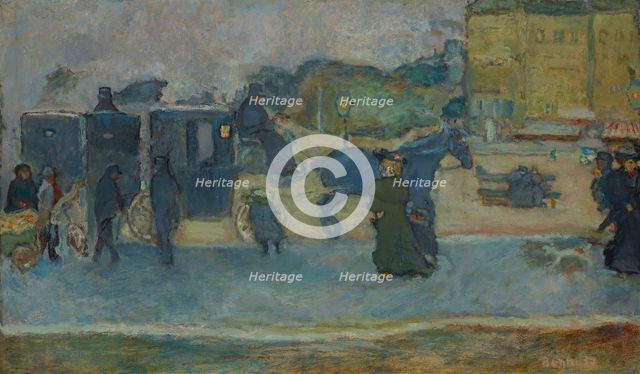 Les deux fiacres (Boulevard des Batignolles) , 1901. Creator: Bonnard, Pierre (1867-1947).