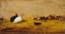 Les dindons, between 1850 and 1855. Creator: Felix Francois Georges Philibert Ziem
