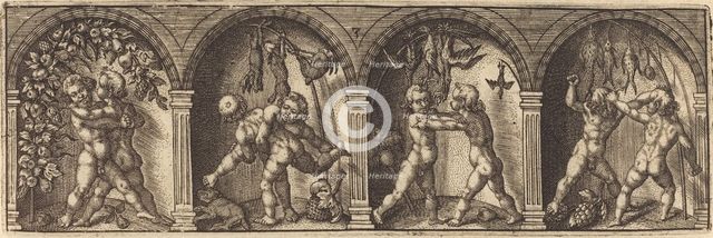 Les divers pourtraicts et figures III, c. 1600. Creator: Master AD.