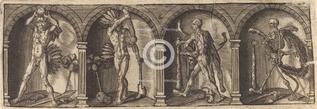 Les divers pourtraicts et figures VI, c. 1600. Creator: Master AD.
