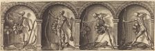 Les divers pourtraicts et figures VII, c. 1600. Creator: Master AD