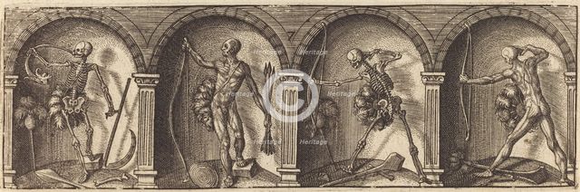 Les divers pourtraicts et figures VII, c. 1600. Creator: Master AD.