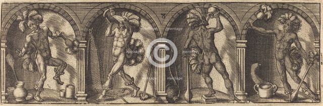 Les divers pourtraicts et figures VIII, c. 1600. Creator: Master AD.