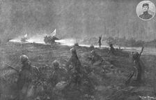 'Les Drapeaux blancs de l'allemagne; Arrivee des plenipotentiaires allemands aux premieres...1918. Creator: Georges Bertin Scott