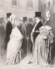 Les Etrangers à Paris: Les Etrangers dévisagés par eux mêmes, 1844. Creator: Honore Daumier