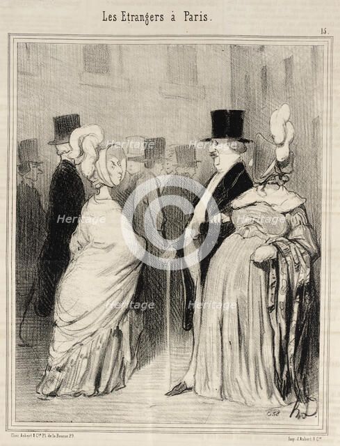 Les Étrangers dévisagés par eux-mêmes, 1844. Creator: Honore Daumier.