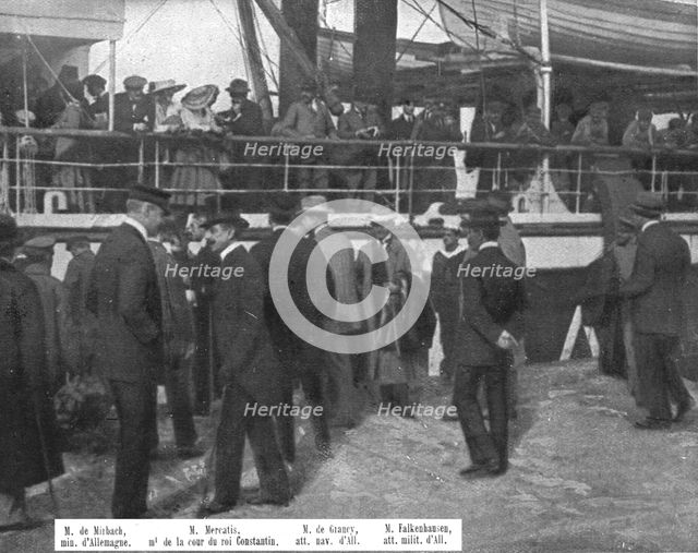 'Les evenements d'orient; le 22 novembre 1916, les representants de puissances ennemies en Grece, qu Creator: Unknown.
