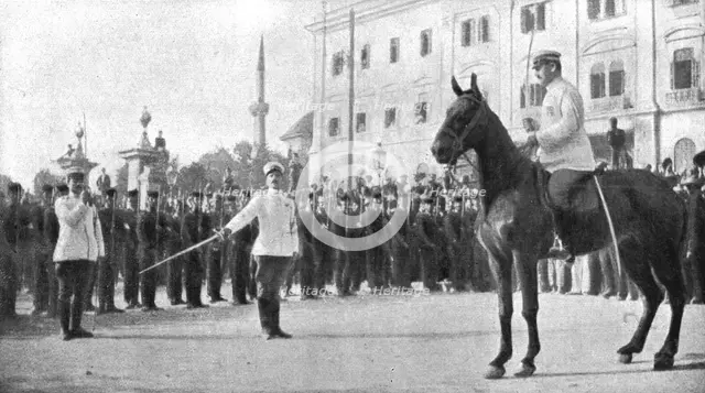 'Les evenements d'orient; Le 31 aout, la capitaine grec Sarris annonce la constitution de la Ligue d Creator: Unknown.