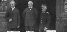Les evenements d'orient; les << triumvirs >> a Salonique: l'amiral Coundouriotis, M.Venizelos et le Creator: Unknown