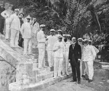 'Les evenements d'orient; M. Guillemin, notre ministre en Grece, etles amiraaux de notre escadre. Creator: S. Leonce