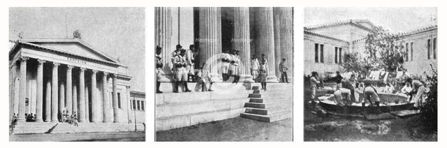 'Les evenements de Grece; A Athens: les marins francais de garde au Zappeion, palais...', 1916. Creator: Unknown.
