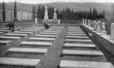 Les Evenements de Grece; Nos morts, au cimetiere du Piree: l'enclos ou devaient reposer..., 1917. Creator: Unknown