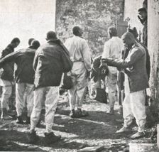 'Les Exiles; Du linge et des vetements furent distribues a nos allies 1916 (1924) Creator: Unknown