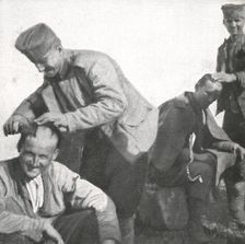 Les Exiles; Refaits par le repos et a nourriture, on les vit bientot se donner..., 1916 (1924) Creator: Unknown