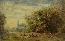 Les eaux douces d'Asie, environs de Constantinople, between 1880 and 1890. Creator: Felix Francois Georges Philibert Ziem