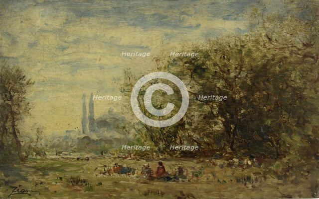 Les eaux douces d'Asie, environs de Constantinople, between 1880 and 1890. Creator: Felix Francois Georges Philibert Ziem.