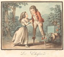 Les Échasses, c. 1790. Creator: Louis Marin Bonnet