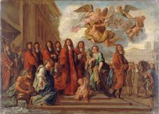 Les échevins parisiens quittent l'Hôtel de Ville pour se rendre à Notre-Dame assister au..., c1681. Creator: Noël Coypel