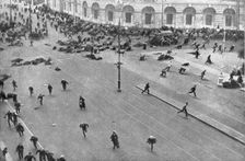Les Emeutes de juillet 1917 a Petrograd; Un episode de la Guerre de Rues, le 17 juillet 1917. Creator: Viktor Bulla