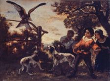 Les enfants au faucon, c.1850. Creator: Narcisse Virgile Diaz de la Pena