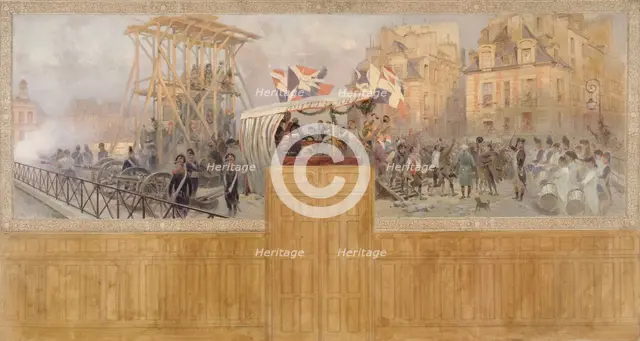 Les enrôlements volontaires en 1792, between 1901 and 1902. Creator: Jean Baptiste Edouard Detaille.