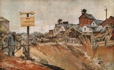 Les entonnoirs de Ham 1917. Creator: Francois Flameng