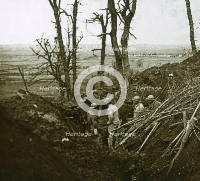 Les Éparges, northern France, 1915.  Artist: Unknown.