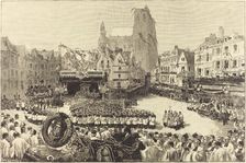 Les Funérailles de L'Amiral Courbet, 1885. Creator: Auguste Lepere