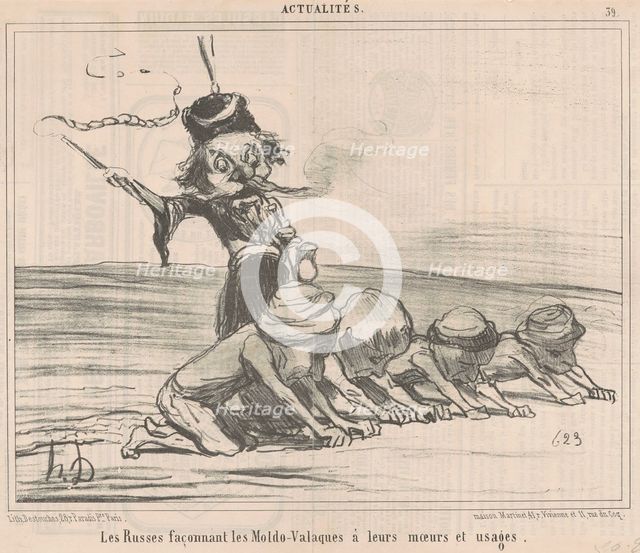 Les facconnant les Moldo-Valaques ..., 19th century. Creator: Honore Daumier.
