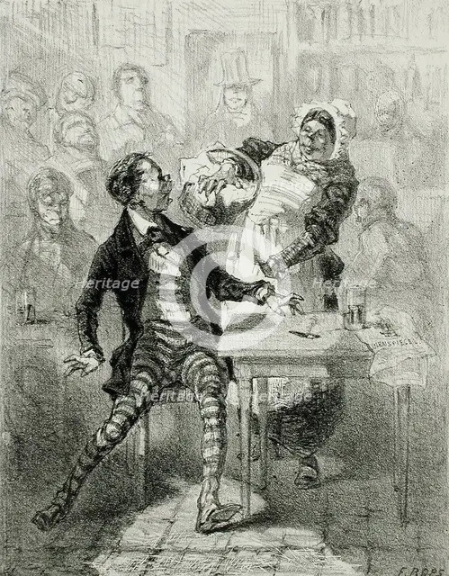 Les Faillites de Cupidon, 1856. Creator: Félicien Rops.
