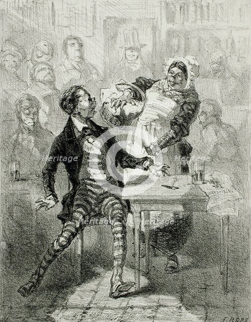 Les Faillites de Cupidon, 1856. Creator: Félicien Rops.