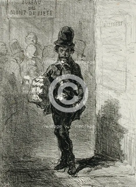 Les Faillites de Cupidon, 1856. Creator: Félicien Rops.
