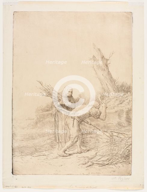 Les Faiseurs de fagots. Creator: Alphonse Legros (French, 1837-1911).