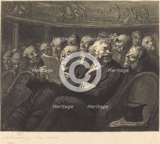 Les Fauteuils d'orchestre, 1878. Creator: Auguste Lepere.