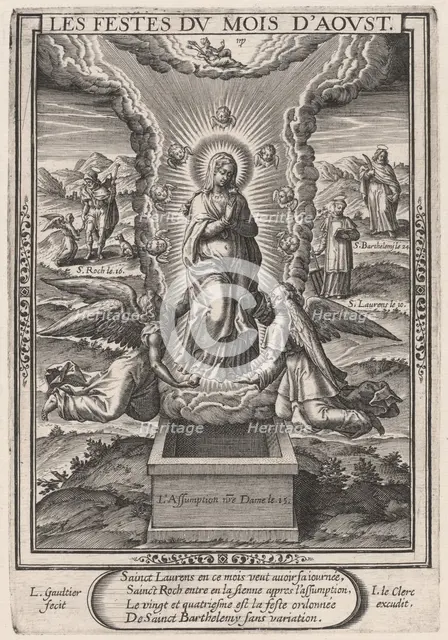 Les Festes du mois d'Aoust (August: The Assumption), 1603. Creator: Leonard Gaultier.