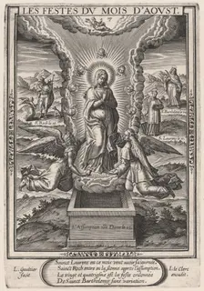 Les Festes du mois d'Aoust (August: The Assumption), 1603. Creator: Leonard Gaultier