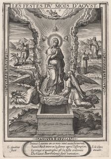 Les Festes du mois d'Aoust (August: The Assumption), 1603. Creator: Leonard Gaultier
