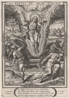 Les Festes du mois d'Avril (April: The Resurrection), 1603. Creator: Leonard Gaultier