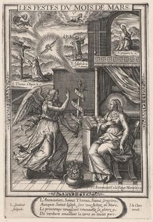 Les Festes du mois de Mars (March: The Annunciation), 1603. Creator: Leonard Gaultier
