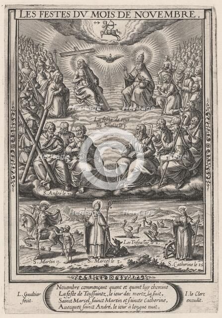 Les Festes du mois de November (November: All Saints), 1603. Creator: Leonard Gaultier.