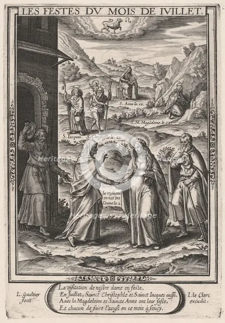 Les Festes du mois de Juillet (July: The Visitation), 1603. Creator: Leonard Gaultier.
