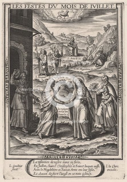 Les Festes du mois de Juillet (July: The Visitation), 1603. Creator: Leonard Gaultier.