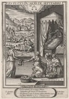Les Festes du mois de Septembre (September: Birth of the Virgin), 1603. Creator: Leonard Gaultier