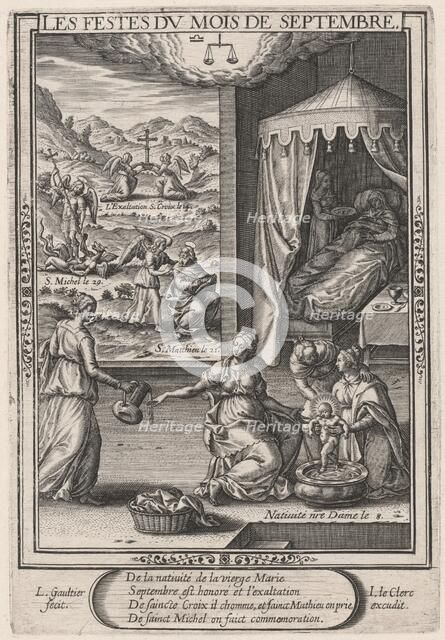 Les Festes du mois de Septembre (September: Birth of the Virgin), 1603. Creator: Leonard Gaultier.