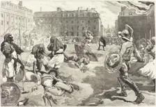 Les Fêtes de Rennes. La grande Cavalcade Romaine, 1883/1890. Creator: Daniel Urrabieta Vierge