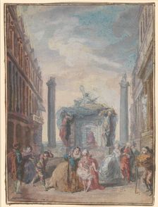 Les fêtes vénitiennes, after 1759. Creator: Gabriel de Saint-Aubin