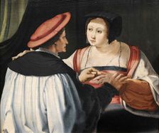 Les Fiancés (The Fiances), c. 1525. Creator: Leyden, Lucas, van (1489/94-1533)
