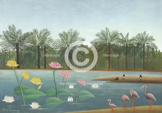 Les Flamants (The Flamingoes), 1907. Creator: Rousseau, Henri Julien Félix (1844-1910).