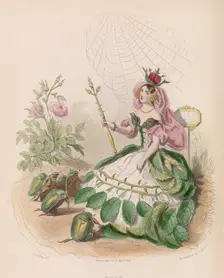 Les Fleurs Animées, 1867. Creator: Charles-Michel Geoffroy
